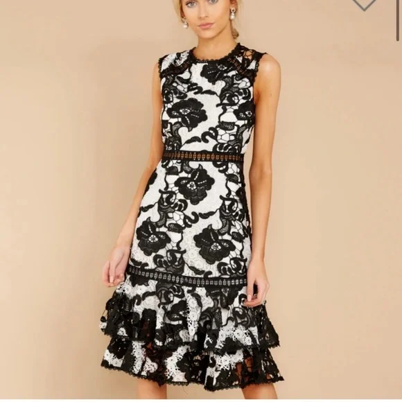 chinese dress ladies Black Midnight Romance Lace Dress main image 0